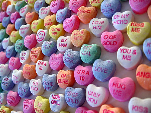 Valentine Heart Candy. Valentines Day.